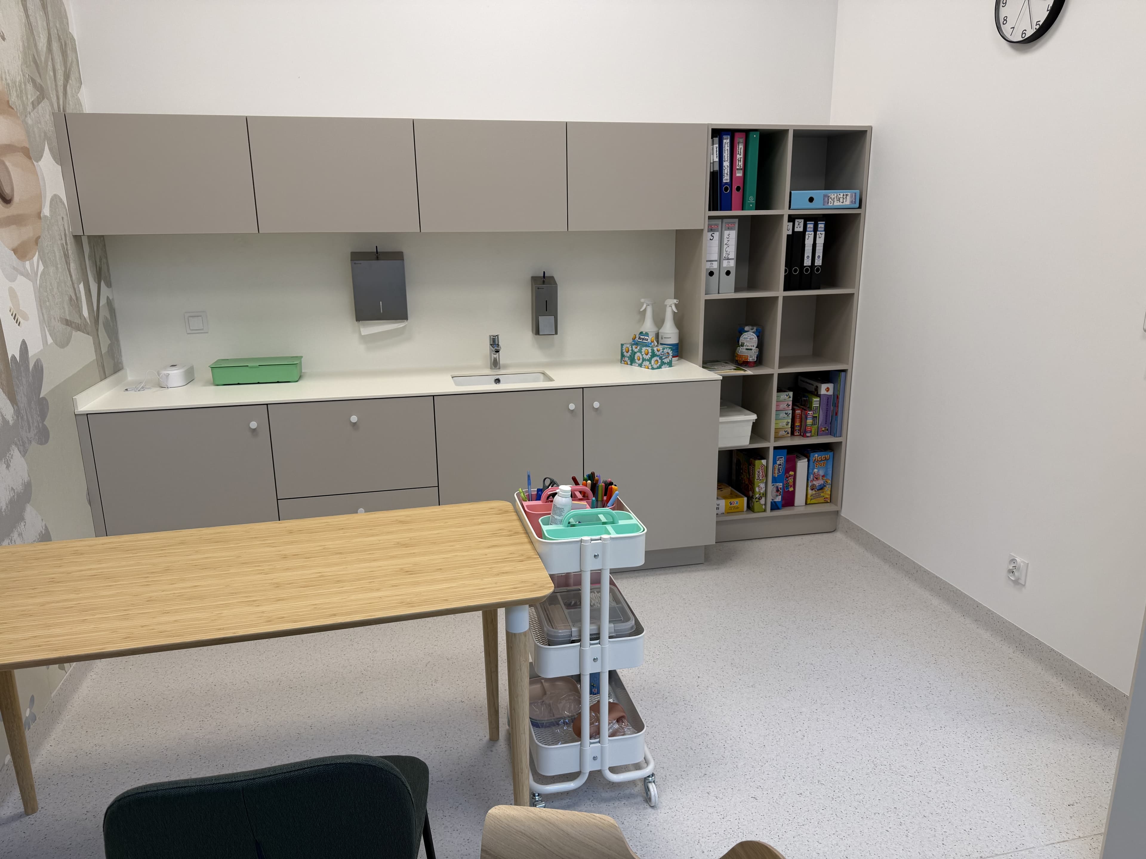 Gabinet logopedyczny z pomocami